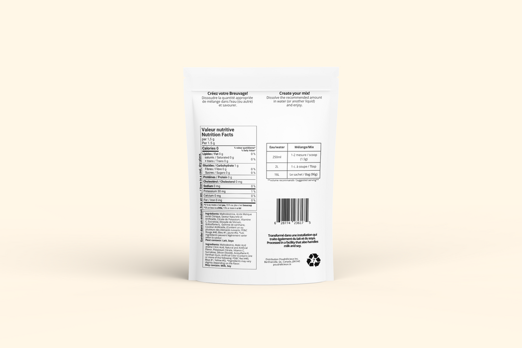 Coconut | Mélange à boisson sans sucre | 64 portions