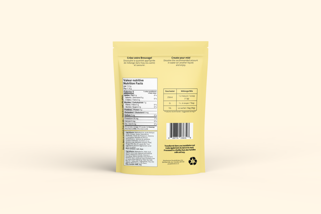 Piña colada | Mélange à boisson sans sucre | 64 portions